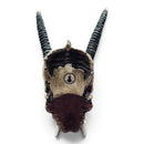 Gothic Medieval Horned Beast Head Skull horror Trophy Wall