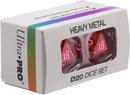 Ultra Pro - Heavy Metal D20 Dice Set - Vivid Red