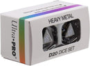 Ultra Pro - Heavy Metal D20 Dice Set - Vivid Black