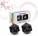 Ultra Pro - Heavy Metal D20 Dice Set - Vivid Black