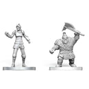Wizkids - Dungeons & Dragons Nolzur's Marvelous Miniatures  -  Cultist of Bane & Dwarf Zhentilar Soldier