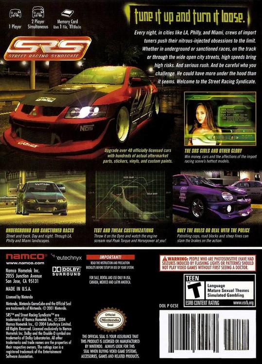 SRS STREET RACING SYNDICATE (usagé)