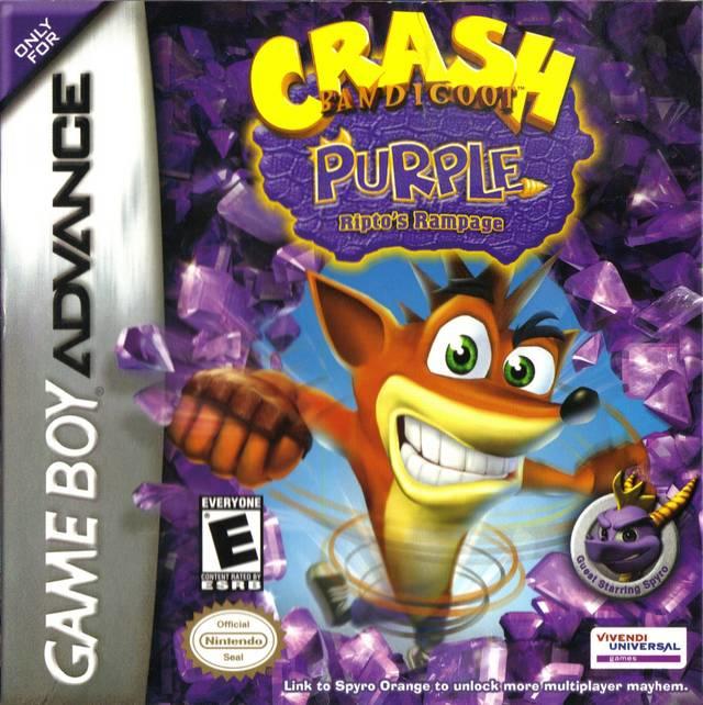 CRASH BANDICOOT PURPLE - RIPTO'S RAMPAGE ( Box and booklet included ) (used)