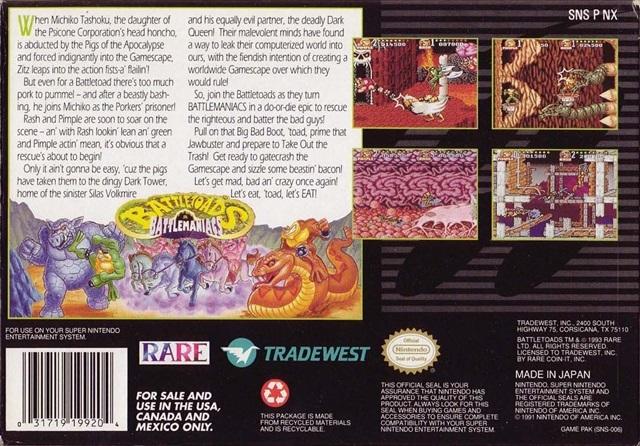 Battletoads in Battlemaniacs (used)