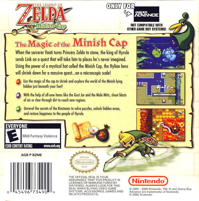 THE LEGEND OF ZELDA - THE MINISH CAP (Cartouche only) (used)
