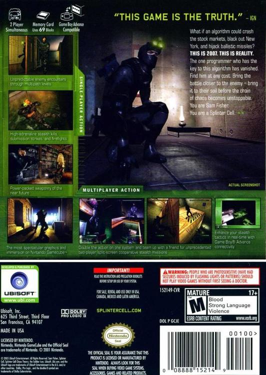 TOM CLANCY'S SPLINTER CELL - CHAOS THEORY (usagé)