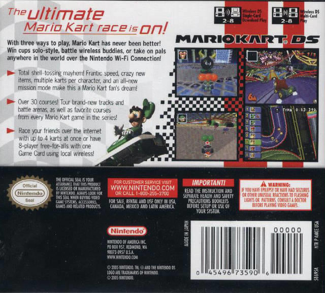 MARIO KART DS ( Cartridge only ) (used)