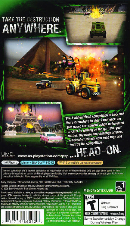 Twisted Metal: Head-On [Greatest Hits] (usagé)