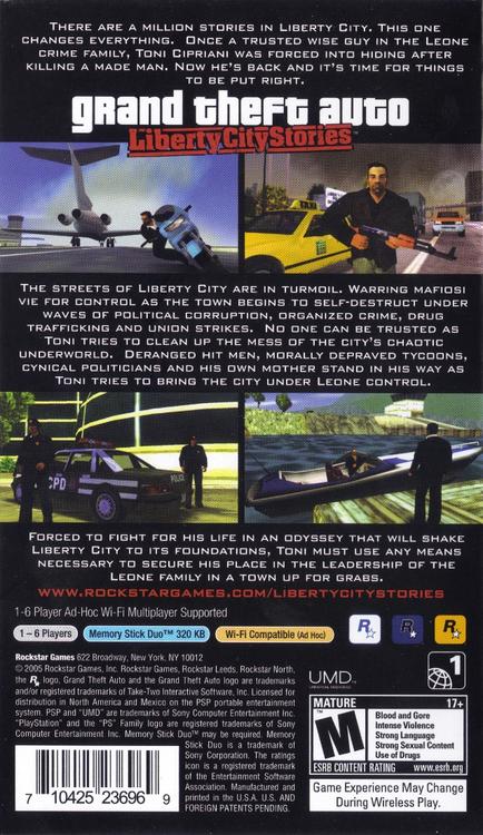 Grand Theft Auto: Liberty City Stories [Greatest Hits] (usagé)