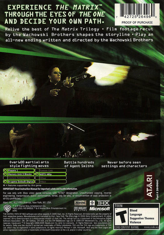 The Matrix: Path of Neo (used)