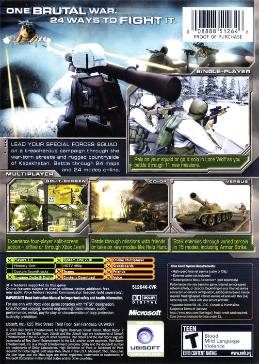 Tom Clancy's Ghost Recon 2: Summit Strike (used)