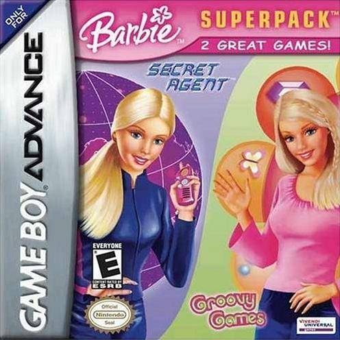 BARBIE SUPERPACK  -  SECRET AGENT / GROOVY GAMES  ( Cartouche seulement ) (usagé)