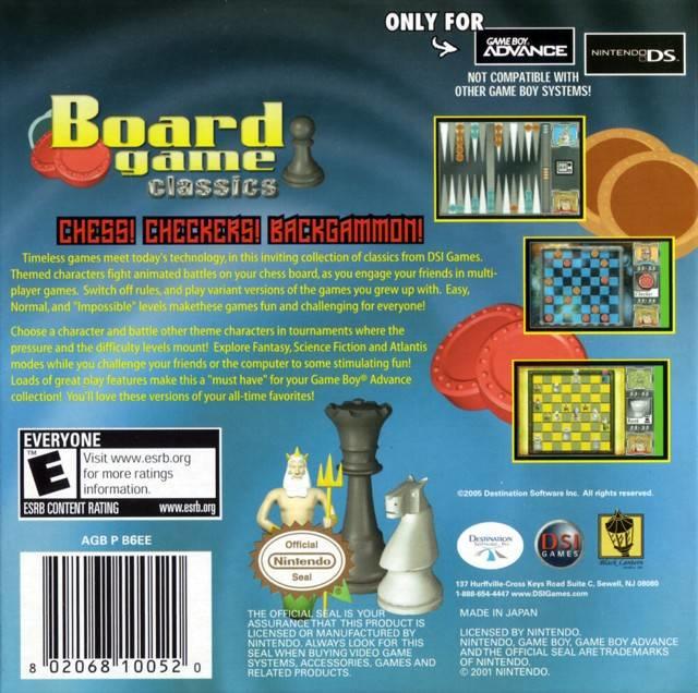 BOARD GAME CLASSICS  ( Cartouche seulement ) (usagé)
