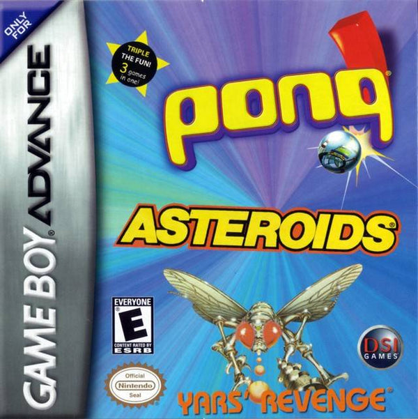 ASTEROIDS / PONG / YARS' REVENGE ( Cartridge only ) (used)