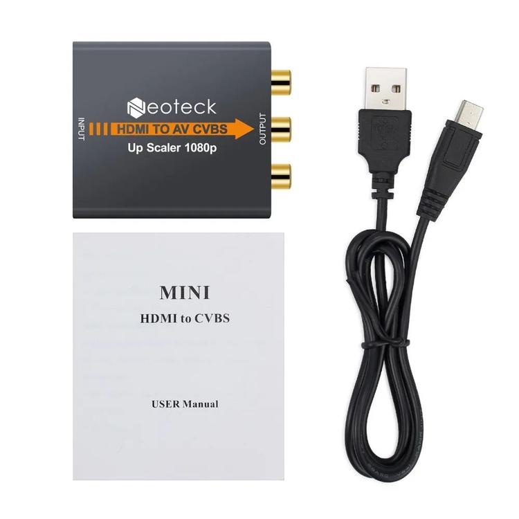 Neoteck - UP Scaler HDMI to Audio/Video (AV) Converter