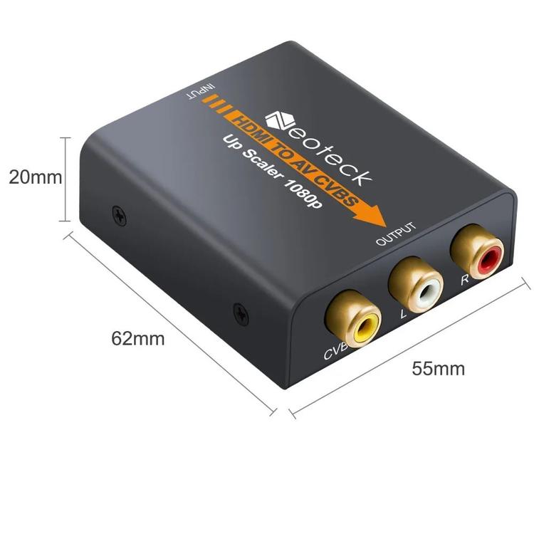 Neoteck - UP Scaler HDMI to Audio/Video (AV) Converter