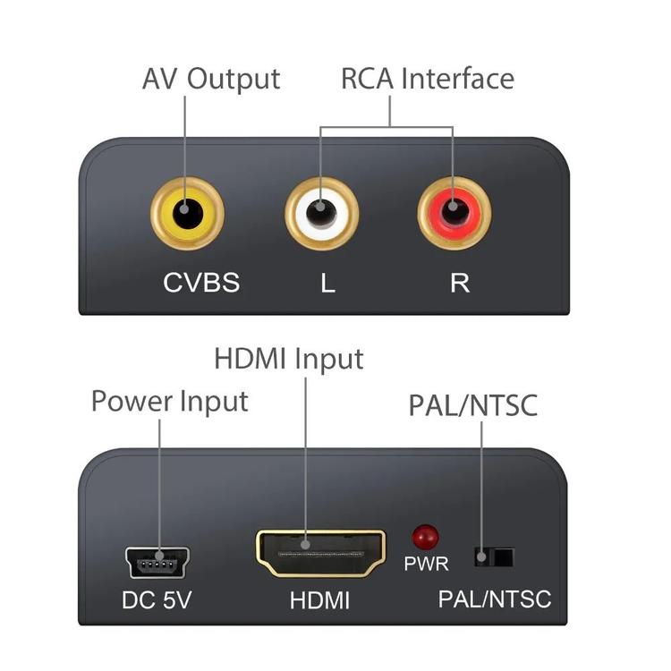 Neoteck - UP Scaler HDMI to Audio/Video (AV) Converter