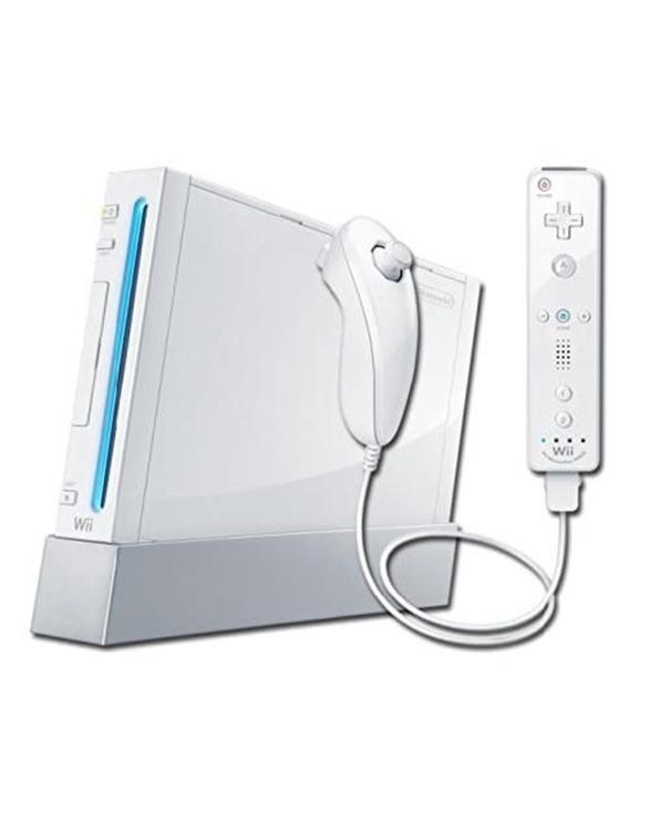 Nintendo Wii Modèle 1 rétro-compatible  -  Blanche  ( Boîte et livret NON inclus ) (usagé)