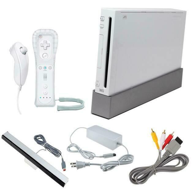 Nintendo Wii Modèle 1 rétro-compatible  -  Blanche  ( Boîte et livret NON inclus ) (usagé)