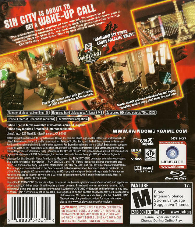 Tom Clancy's Rainbow Six Vegas (usagé)