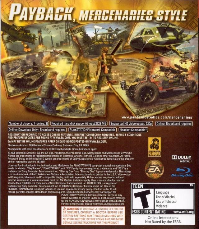 MERCENARIES 2 - WORLD IN FLAMES (usagé)