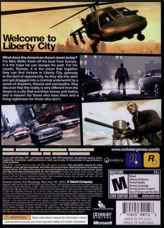 Grand Theft Auto IV (usagé)
