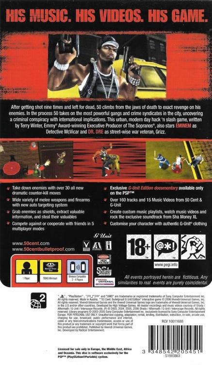 50 Cent: Bulletproof - G Unit Edition (used)
