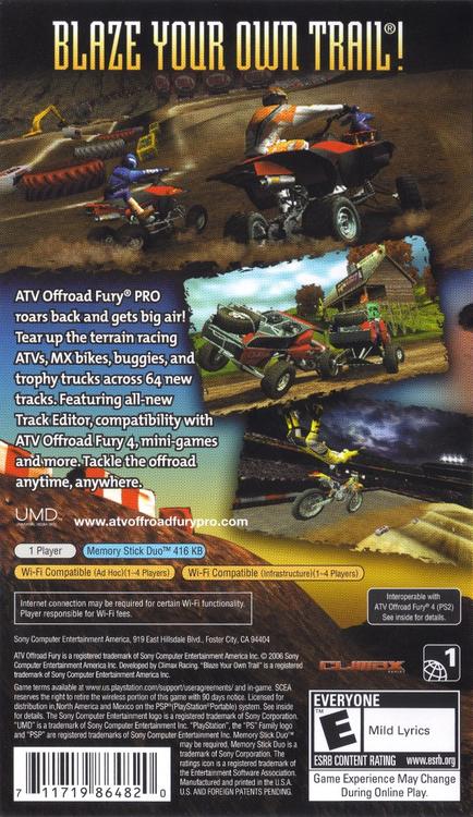 ATV Offroad Fury Pro (usagé)