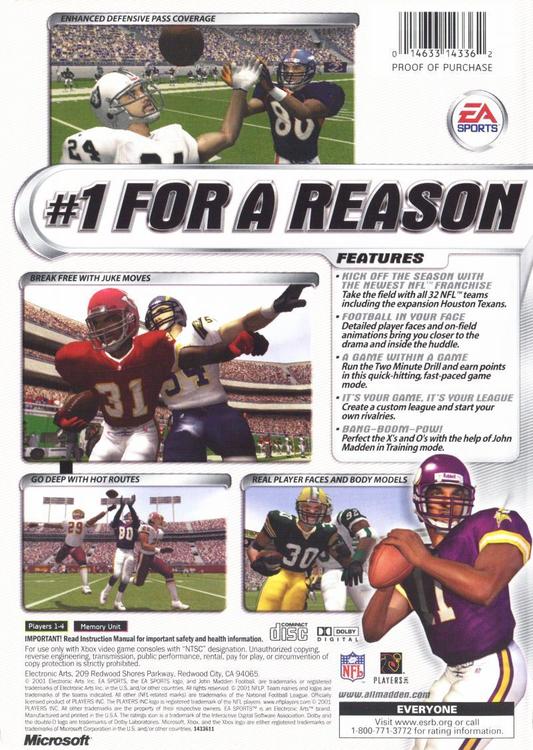 Madden NFL 2002 (used)