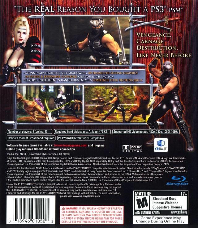 NINJA GAIDEN - SIGMA (usagé)