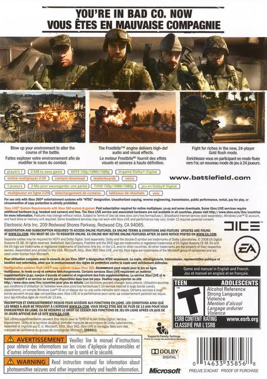 BATTLEFIELD - BAD COMPANY (used)