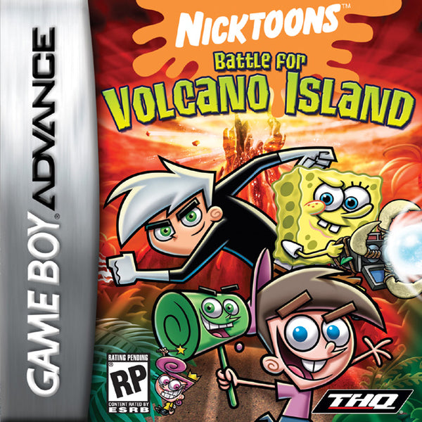 NICKTOONS BATTLE FOR VOLCANO ISLAND ( Cartridge only ) (used)
