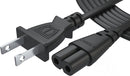 Universal power cable type 8 non-polarized (PS2 slim / Xbox / PS3 SLIM / Xbox One S / Xbox series S and series X / PS4 / PS5)