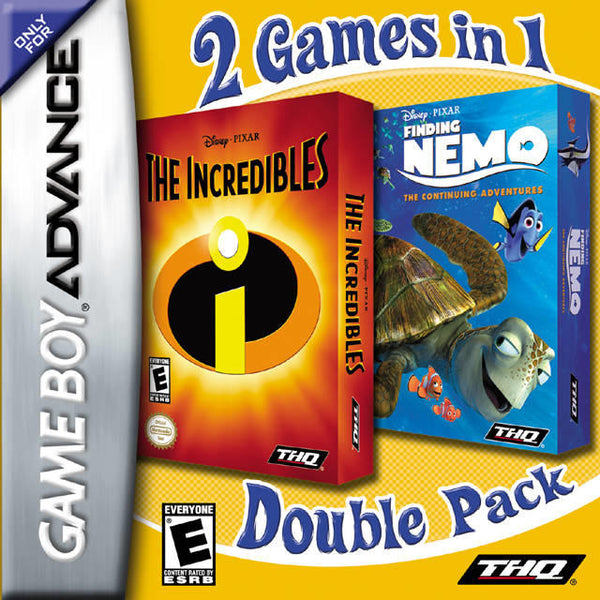 THE INCREDIBLES  /  FINDING NEMO THE CONTINUING ADVENTURES  -  DUAL PACK  ( Cartouche seulement ) (usagé)
