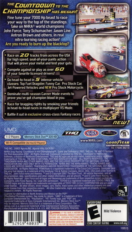 NHRA Drag Racing: Countdown to the Championship (usagé)