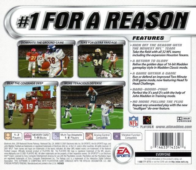 Madden NFL 2002 (used)