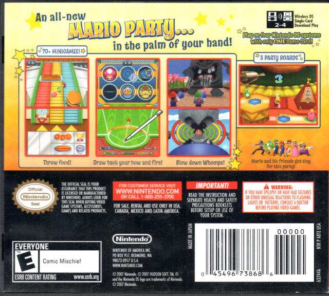 MARIO PARTY DS ( Cartridge only ) (used)