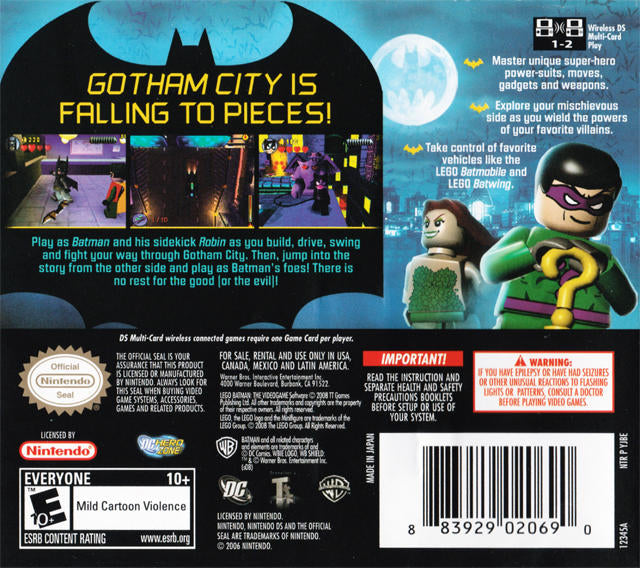 LEGO BATMAN - THE VIDEOGAME  ( Cartouche seulement ) (usagé)