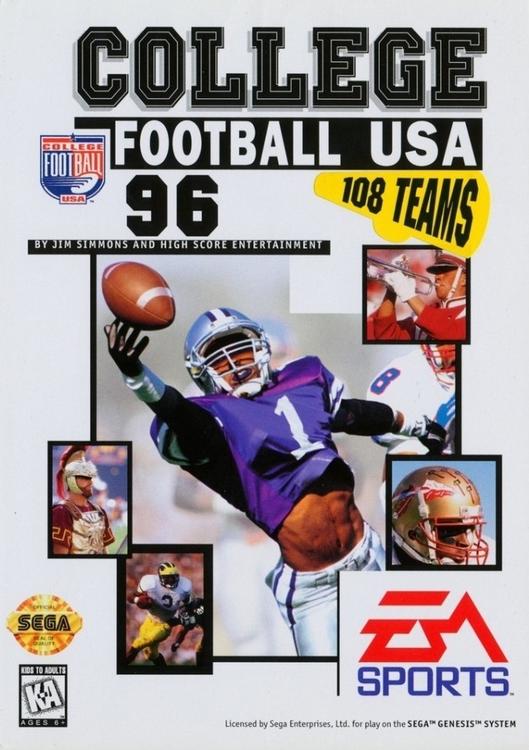 COLLEGE FOOTBALL USA 96 ( Cartridge only ) (used)