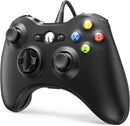 Manette avec fils pour xbox 360  -  noire