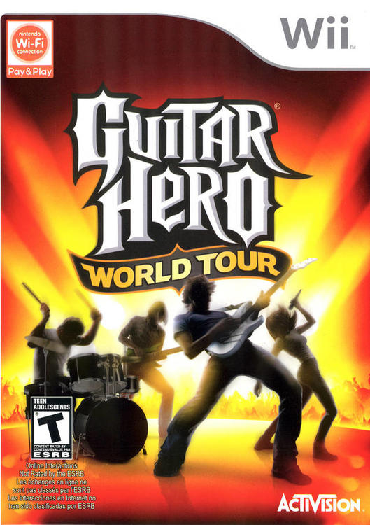 GUITAR HERO WORLD TOUR  ( Guitare non comprise ) (usagé)