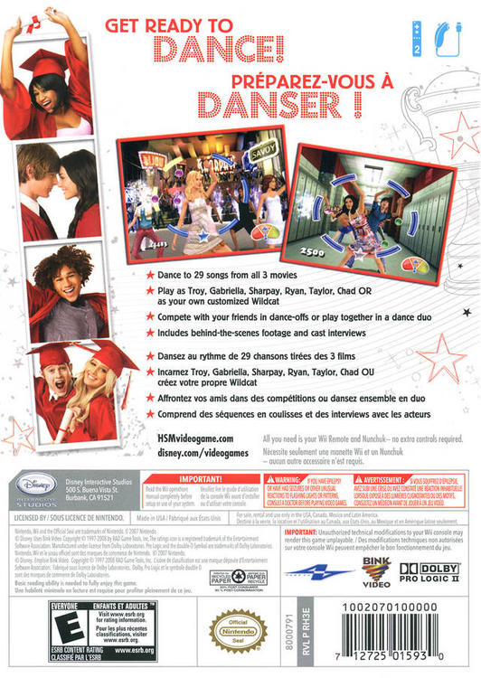 HIGH SCHOOL MUSICAL 3 - SENIOR YEAR DANCE! (usagé)