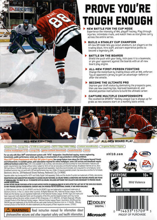 NHL 10 (usagé)