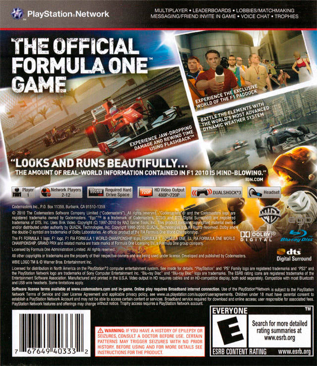 F1 2010 (usagé)