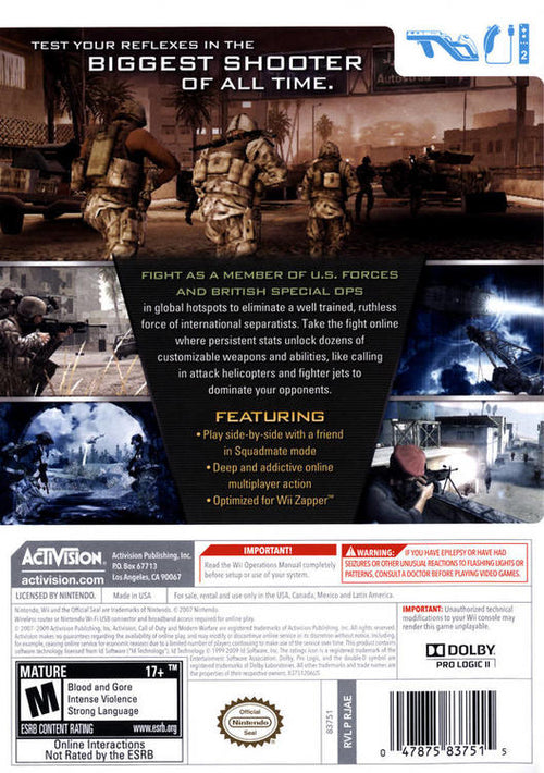 Call of Duty: Modern Warfare [Reflex Edition] (used)
