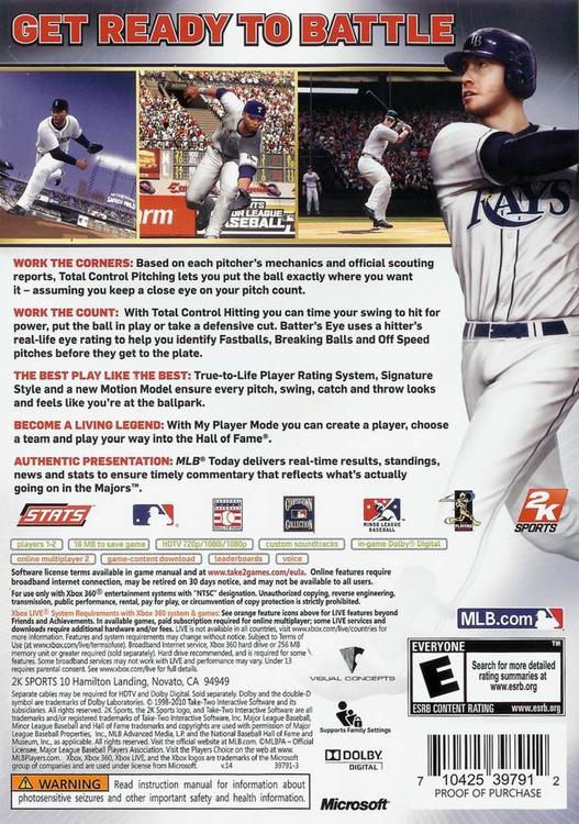 Major League Baseball 2K10 (used)