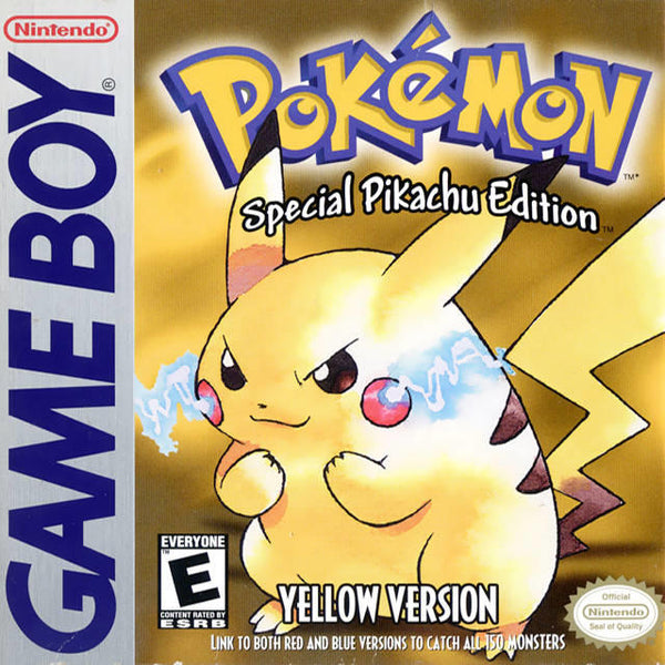 POKEMON YELLOW VERSION - SPECIAL PIKACHU EDITION - ( Authentic with new battery ) ( Cartridge only ) (used)