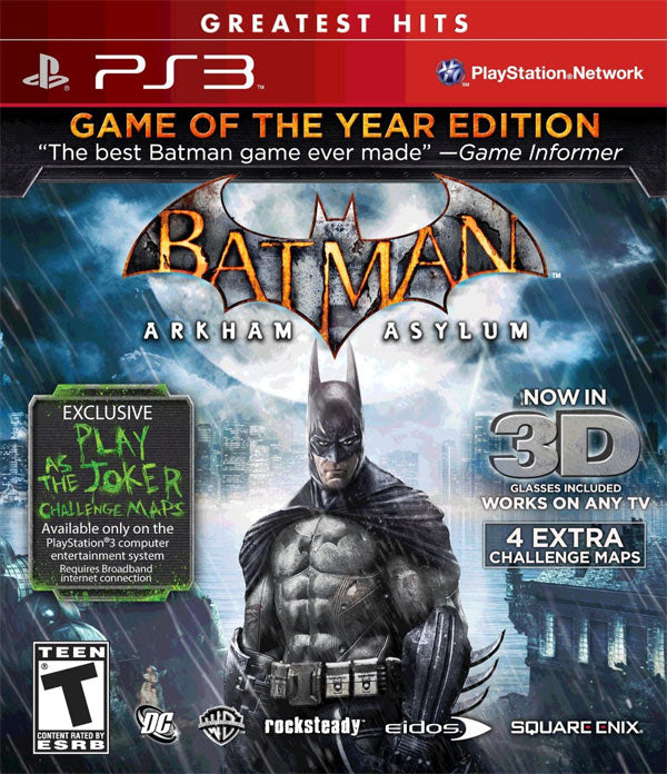 BATMAN ARKHAM ASYLUM - GAME OF THE YEAR EDITION (usagé)