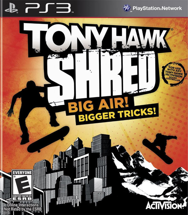 TONY HAWK - SHRED (BOARD CONTROLLER REQUIS NON INCLUS) (usagé)