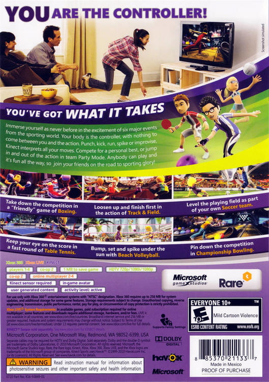Kinect Sports (usagé)